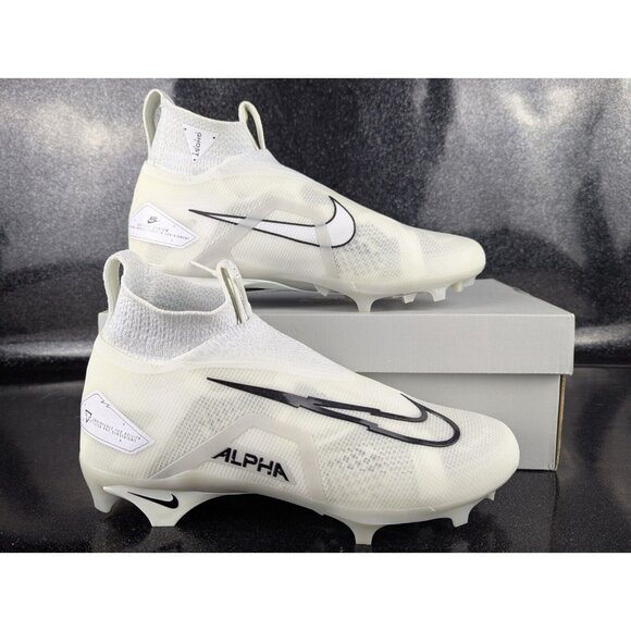Nike Alpha Menace Elite 3 Football Cleats White Black CT6648-109 Mens Size 9 NEW main image 8